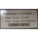 ViewSonic VA1926W-7 (Старый Оскол)