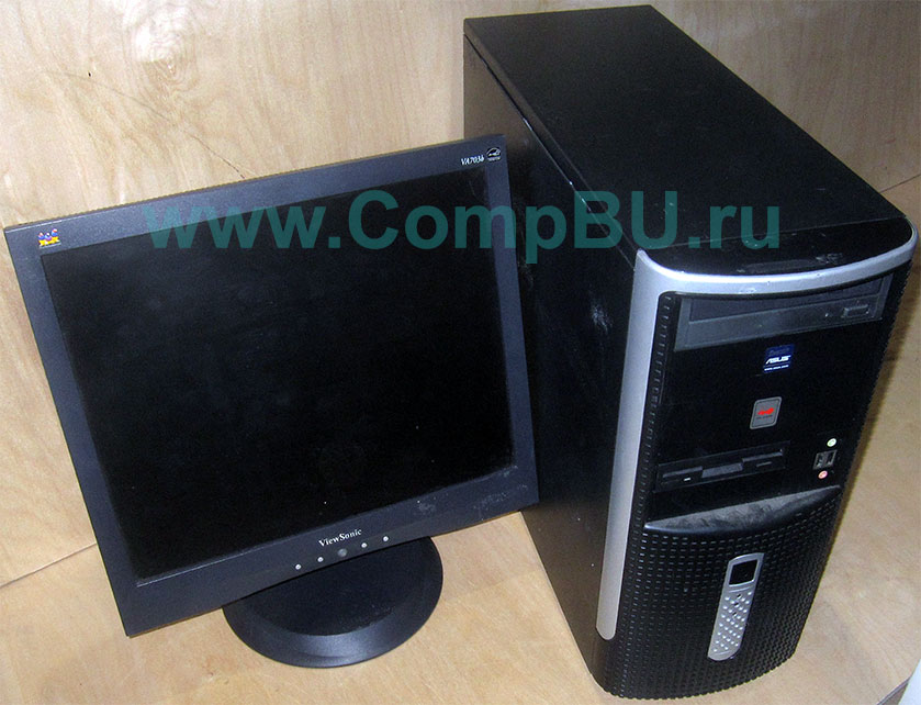 Комплект: одноядерный компьютер Intel Pentium-4 с 1Гб памяти и 17 дюймовый ЖК монитор (Старый Оскол)